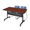 Kobe Rectangle FlipTop Table, 48" W, 29" H, Laminate Top, Cherry MKFTM4830CH44BE - alternate 1